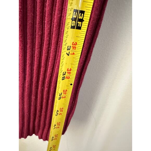 $425 Ramy Brook Pilar Cashmere Dress Womens Size S Bordeaux Long Sleeve New - Picture 3 of 10